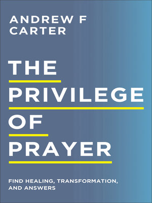 cover image of The Privilege of Prayer